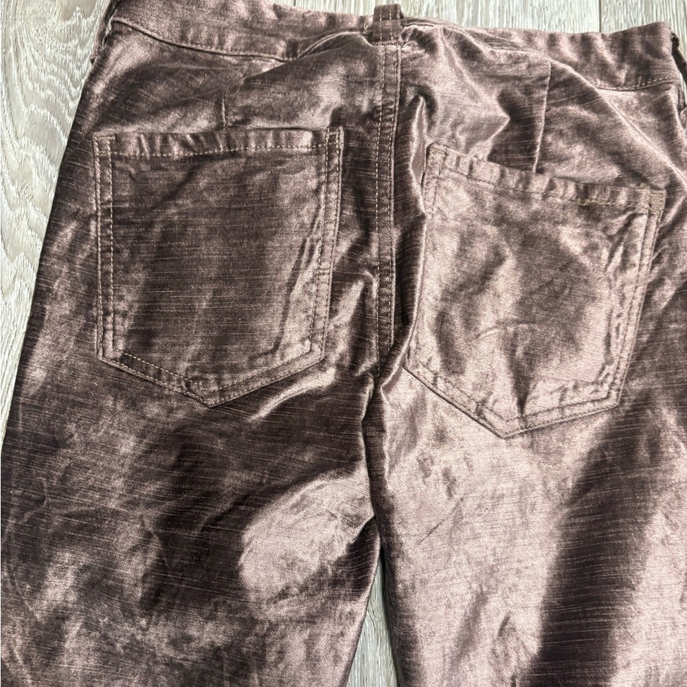 Free People Textured Velvet Pants in Brown - Picture 9 of 14